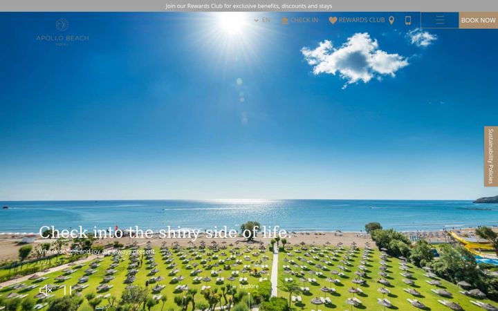 Screenshot of apollobeach.gr