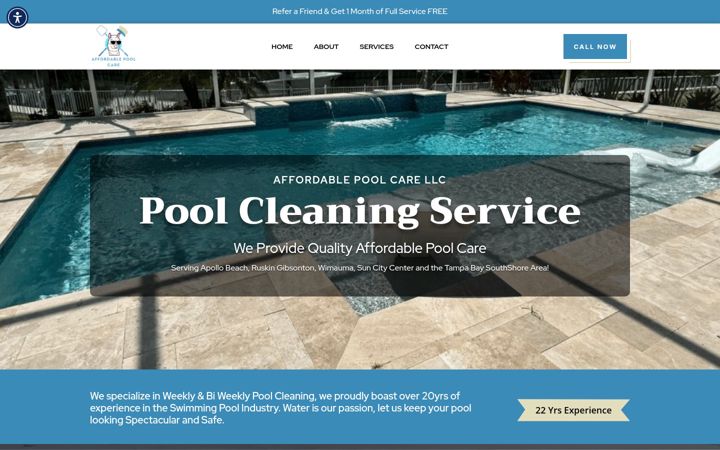 Екранна снимка на apollobeachpoolcare.com
