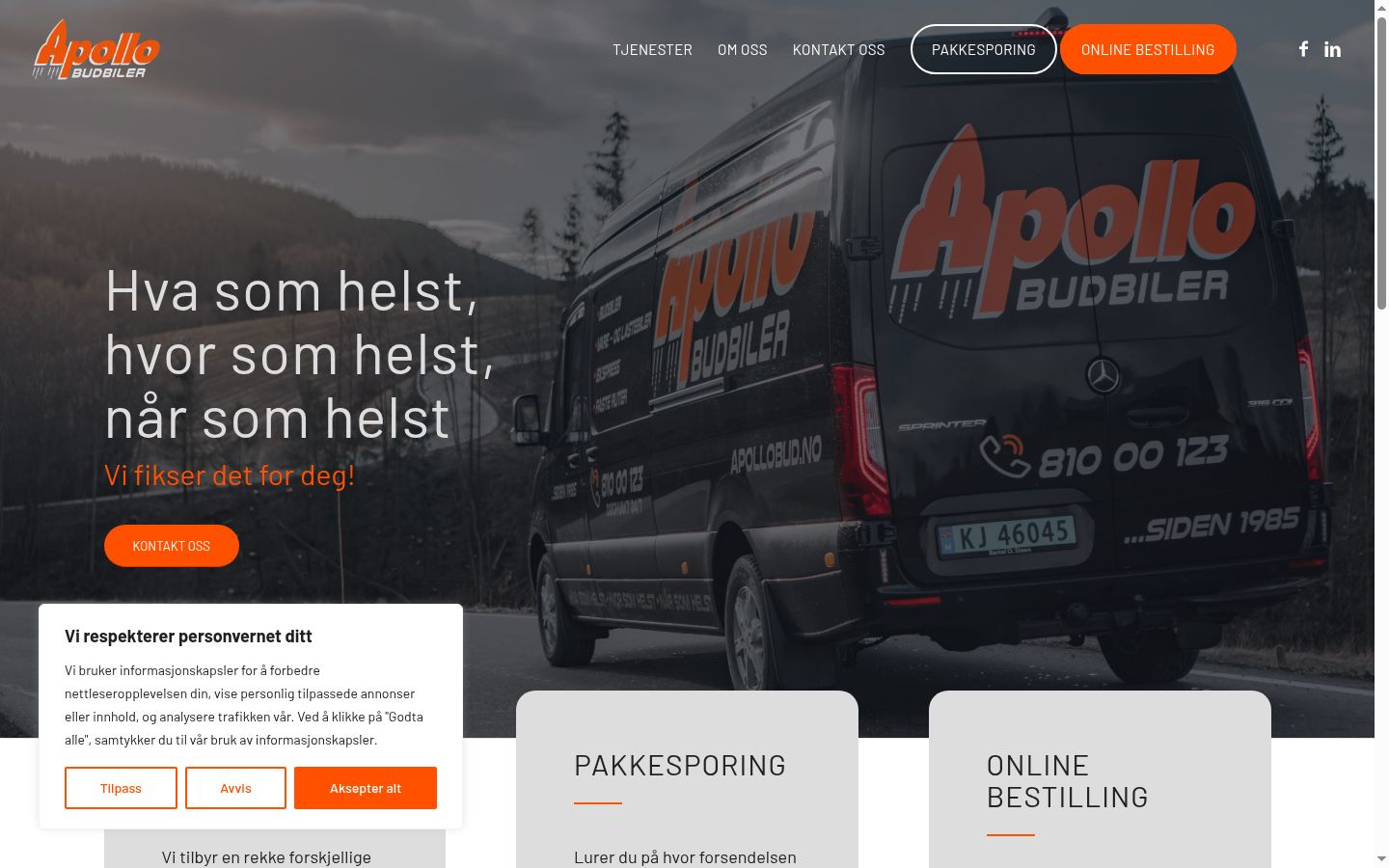 Screenshot tal-banner tal-kunsens muri qabel kwalunkwe interazzjoni