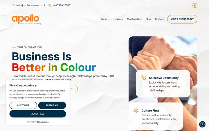 Screenshot ta' apollobusiness.co.uk