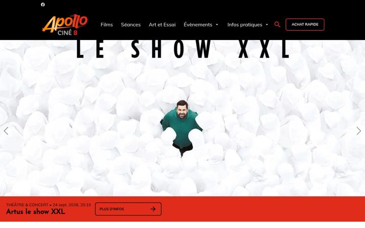 Screenshot ta' apollocine8.fr