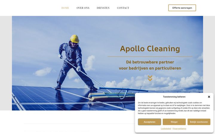 Screenshot ta' apollocleaning.be