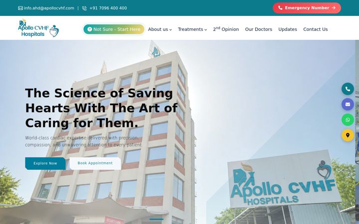 Screenshot of apollocvhf.com