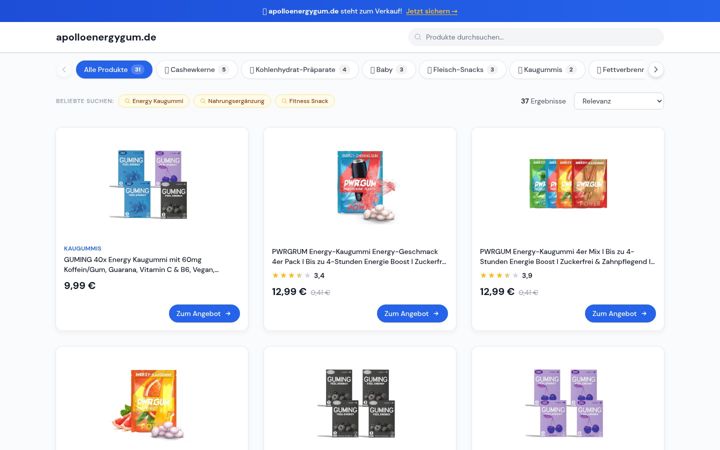 Screenshot of apolloenergygum.de