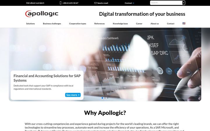 Екранна снимка на apollogic.com