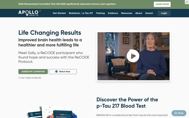 Екранна снимка на apollohealthco.com