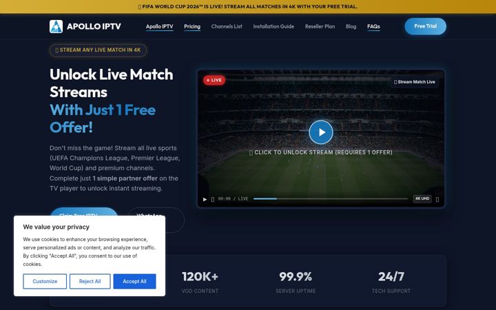 Screenshot of apolloipvt.com