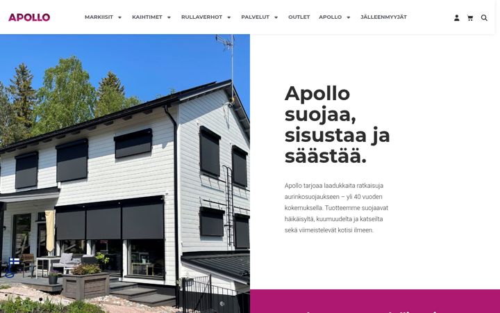Screenshot of apollokaihdin.fi