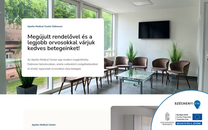Screenshot of apollomedical.hu
