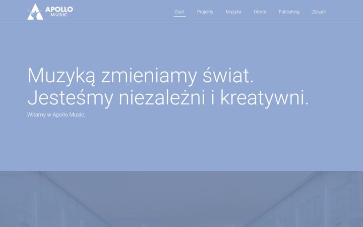 Screenshot of apollomusic.pl