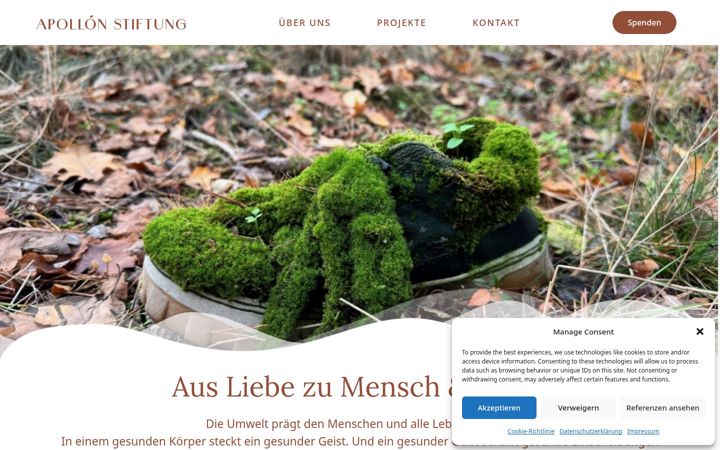 Screenshot of apollon-stiftung.de