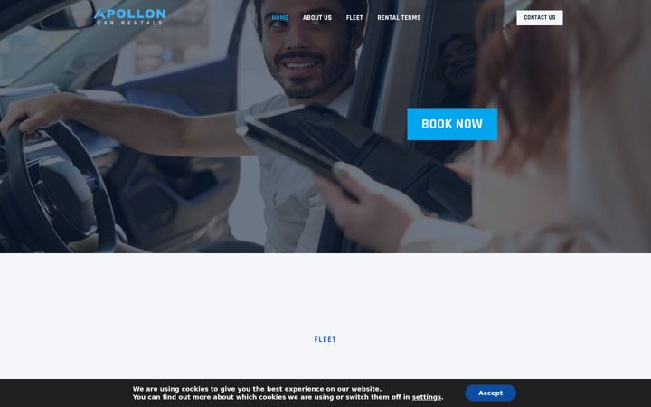 Screenshot of apolloncars.com