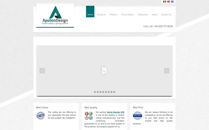 Screenshot of apollondesign.eu