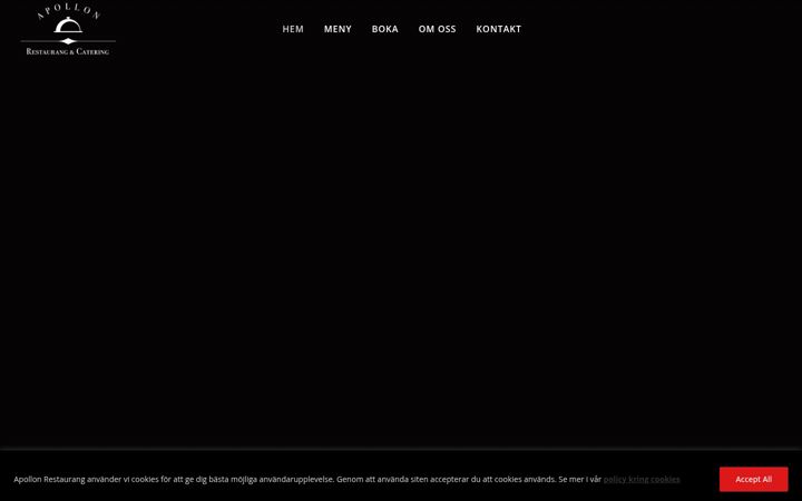 Screenshot ta' apollonrestaurang.se