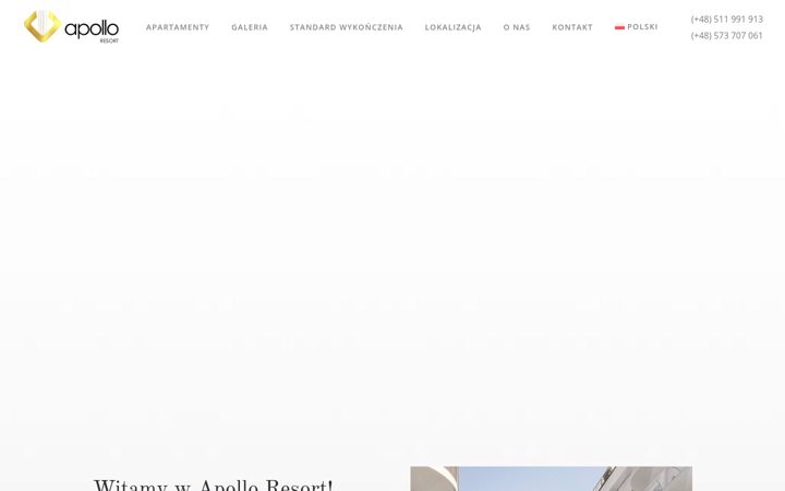 Screenshot of apolloresort.com.pl