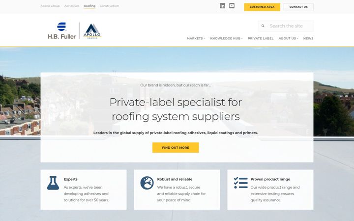 Screenshot of apolloroofingsolutions.co.uk