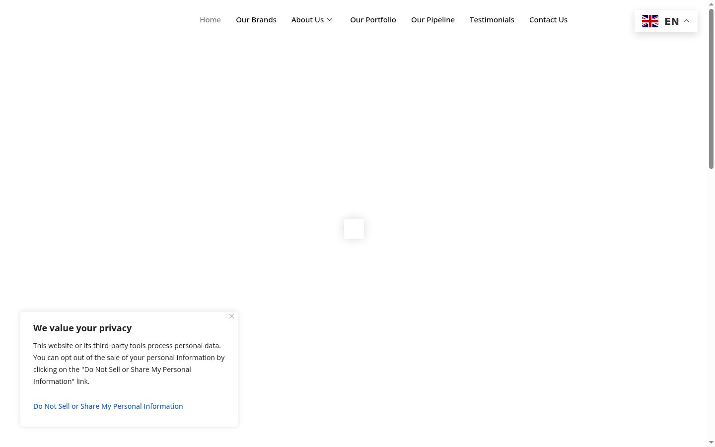 Screenshot des Einwilligungsbanners vor jeglicher Interaktion