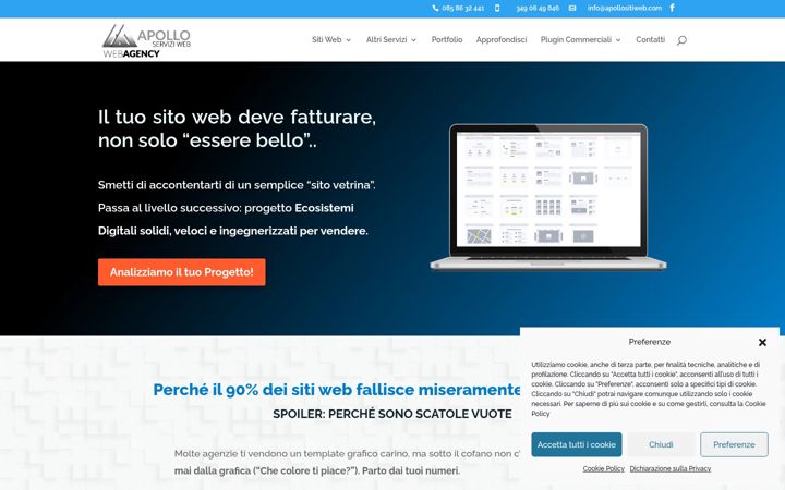 Screenshot of apollositiweb.com