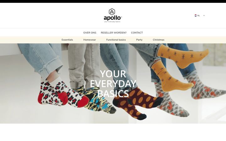 Screenshot di apollosocks.com