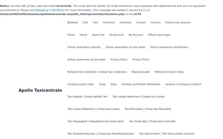 Screenshot of apollotaxicentrale.nl