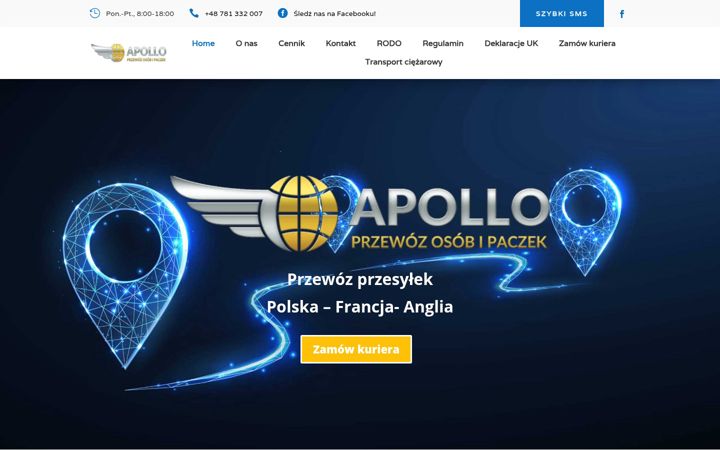 Screenshot ta' apollotrans.pl
