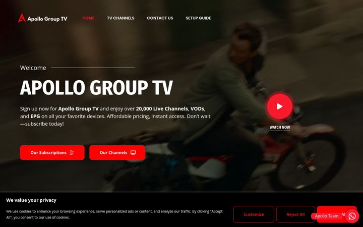 Screenshot of apollotv-usa.pro
