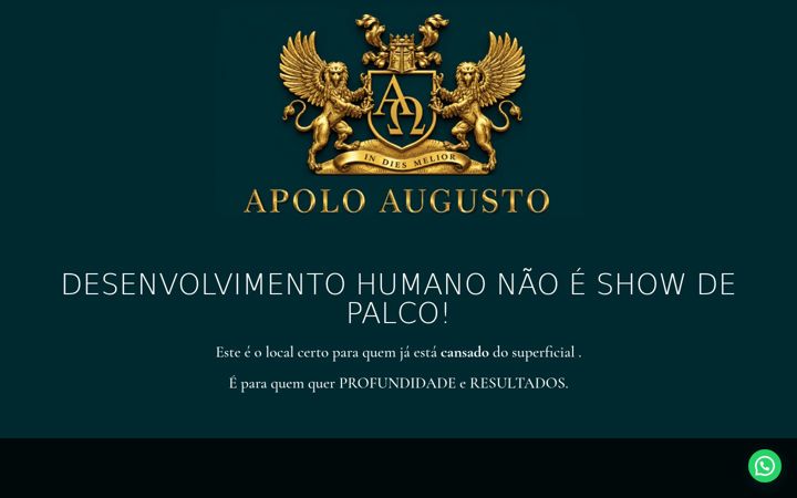 Screenshot of apoloaugusto.com