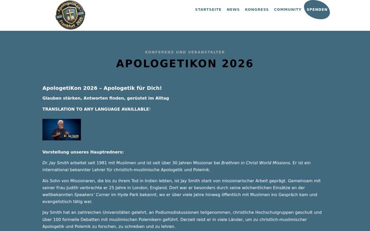 Kuvakaappaus sivustosta apologetikon.net