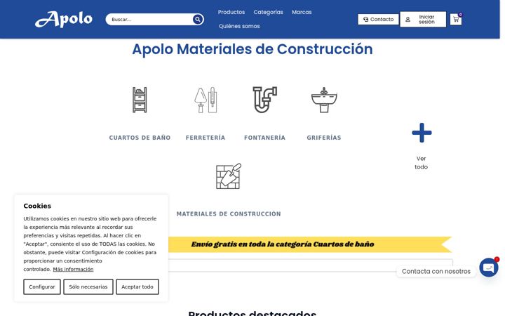 Screenshot ta' apolomateriales.es