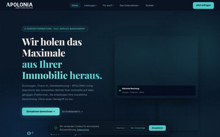 Screenshot of apolonia-living.com