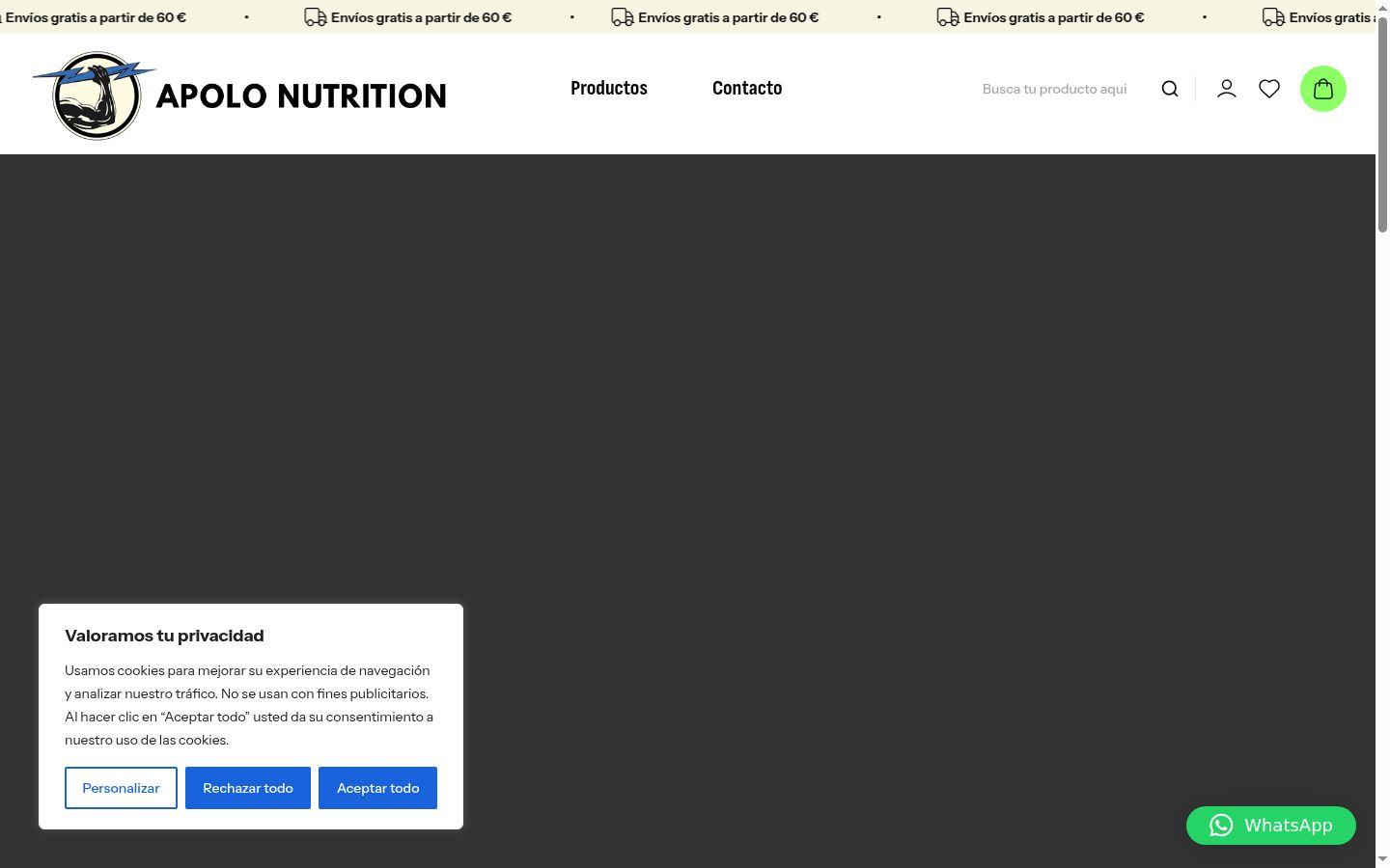 Screenshot tal-banner tal-kunsens muri qabel kwalunkwe interazzjoni