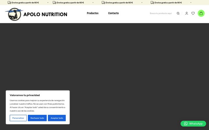 Screenshot ta' apolonutrition.es