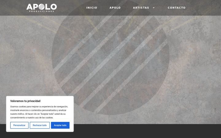 Screenshot of apoloproducciones.com