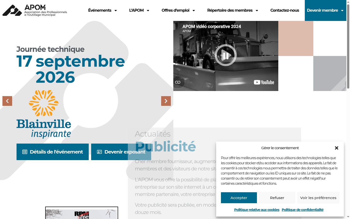 Screenshot tal-banner tal-kunsens muri qabel kwalunkwe interazzjoni