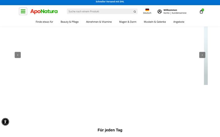 Screenshot of aponatura.de