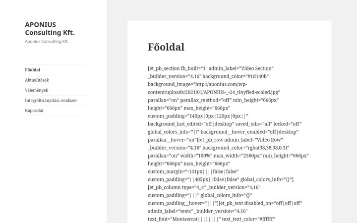Screenshot of aponius.com