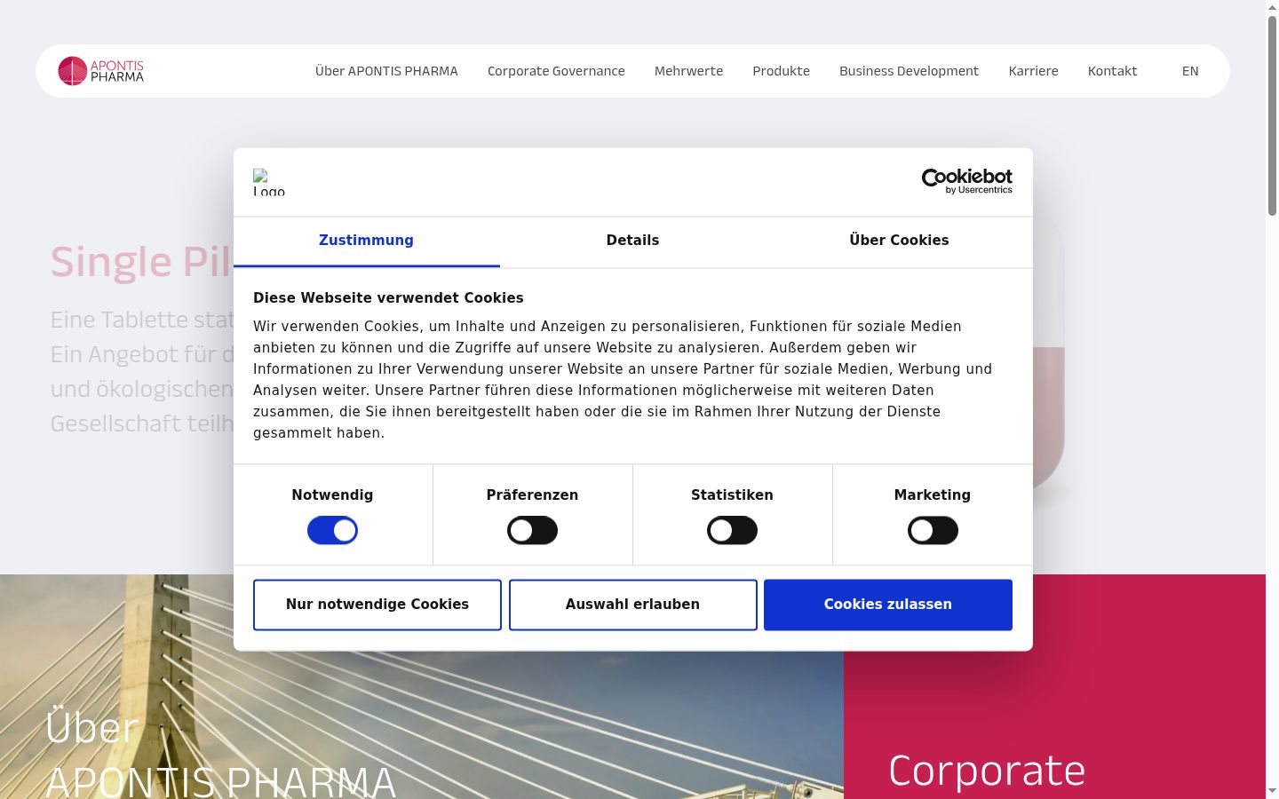 Screenshot tal-banner tal-kunsens muri qabel kwalunkwe interazzjoni