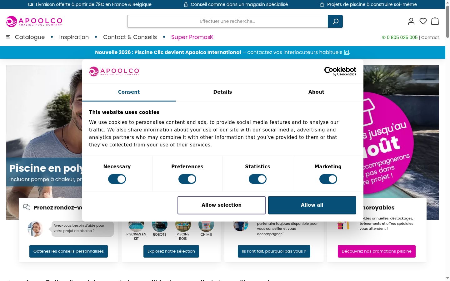 Screenshot tal-banner tal-kunsens muri qabel kwalunkwe interazzjoni