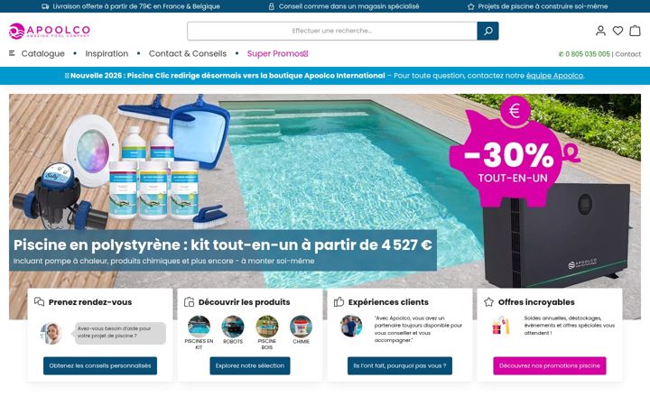 Screenshot ta' apoolco.fr