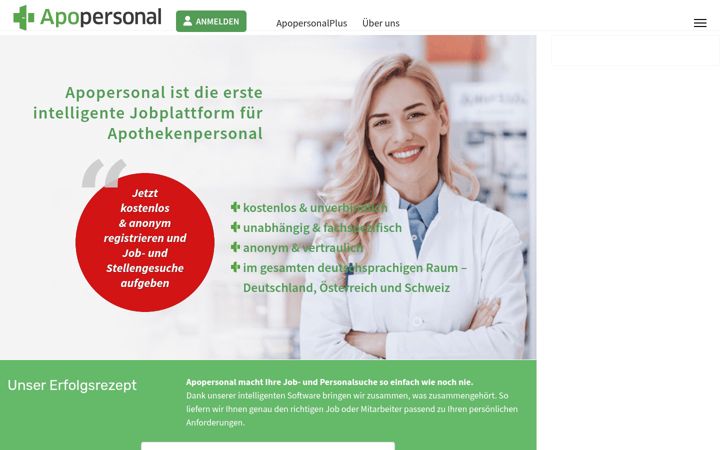 Screenshot of apopersonal.com