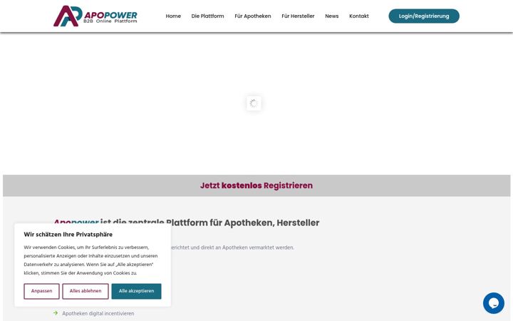 Screenshot of apopower.de