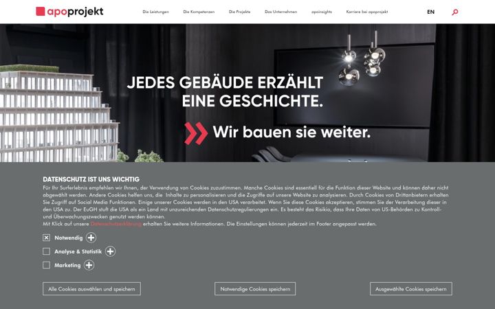 Screenshot of apoprojekt.de