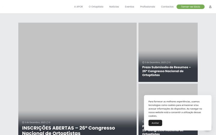 Screenshot di apor.pt