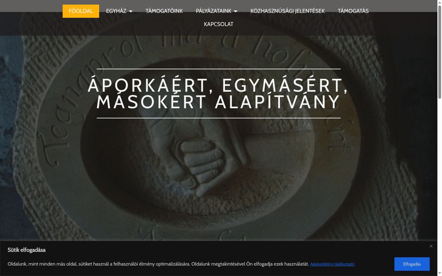 Captura de pantalla del banner de consentimiento mostrado antes de cualquier interacción
