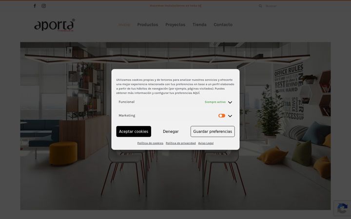 Screenshot of aportamobles.com