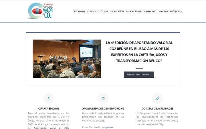 Screenshot of aportandovaloralco2.com