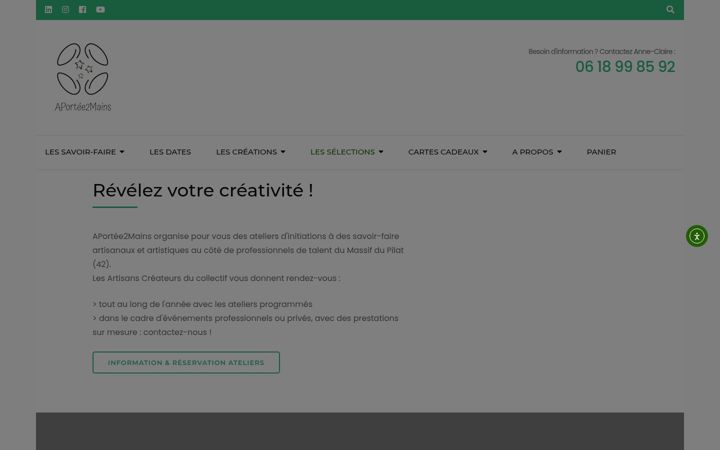 Screenshot di aportee2mains.fr