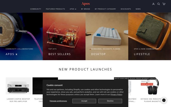 Screenshot of apos.audio