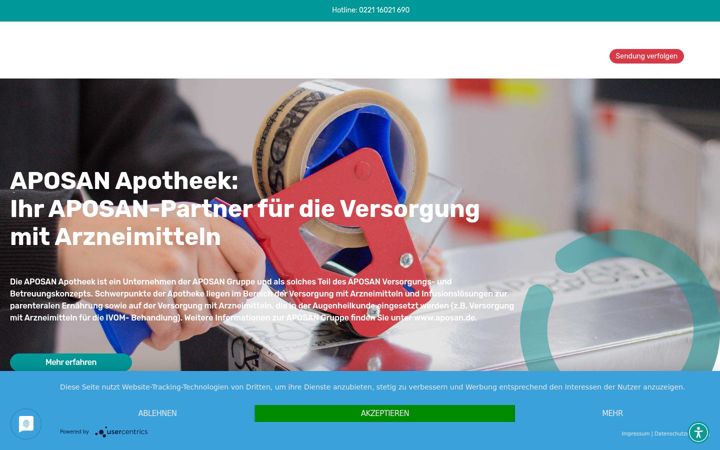 Screenshot of aposan.nl