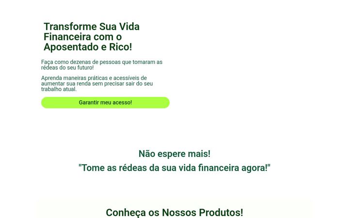 Screenshot of aposentadoerico.com.br